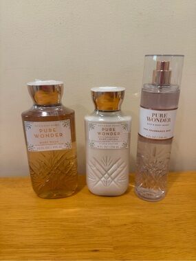 Bath & Body Works Pure Wonder Body Wash, Lotion & Mist - New
